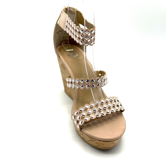 Yellow Box Blush Wedge Sandals - Picture 7 of 14